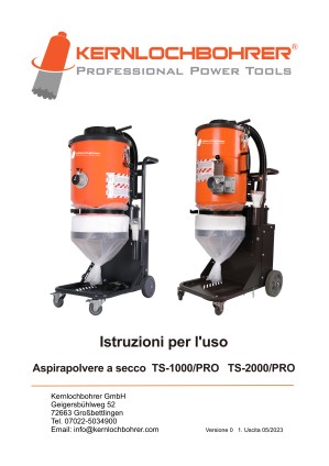 Istruzioni per l'uso per: Aspiratore industriale TS-2000/PRO 